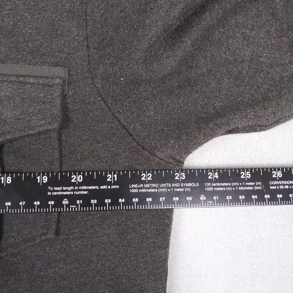 Kenneth Cole Reaction Button Front Cardigan Sweater Mens Large Gray Preppy - Picture 6 of 8